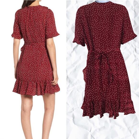 Heartloom Polka Dot Brenna Wrap dress - size large - Picture 2 of 5